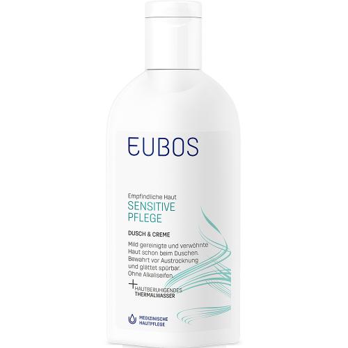EUBOS Sensitive Care Shower and Cream Gel de dus - curatare si calmare, 200 ml
