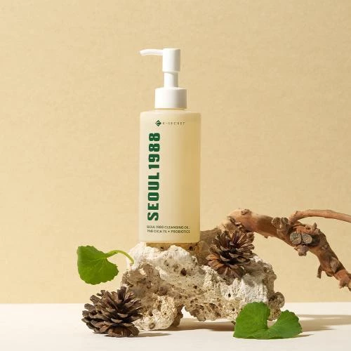 KSECRET Seoul 1988 Ulei de Curatare cu Centella si Probiotice Pine Cica 1% - Curatare Profunda, Anti-Acnee si Calmare, 200 ml