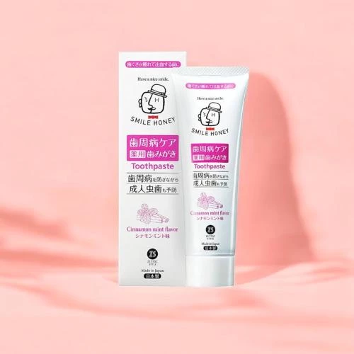  Zettoc Smile Honey Toothpaste Cinnamon Mint Pasta de dinți 120 g – Fabricată în Japonia
