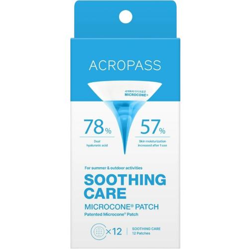 ACROPASS Soothing Care MicroCone Patch - plasturi formulati cu acid hialuronic si niacinamida, care contribuie la calmarea rapida si la mentinerea hidratarii pentru zonele cu disconfort localizat - 12 buc