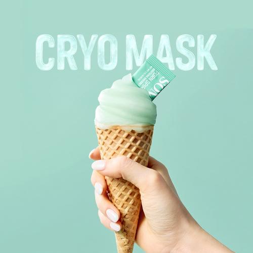 SOME BY MI Spirulina PDRN Soothing Sherbet Mask - masca de fata formulata cu spirulina si PHA, care contribuie la calmarea pielii incalzite si predispusa la roseata si la metinerea confortului cutanat - 1 gr x 10 buc