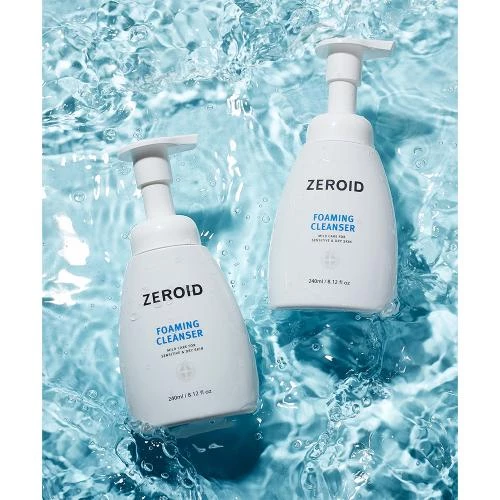 Zeroid Spumă de Curățare Hidratantă | Piele Sensibilă & Uscată, 240 ml 
