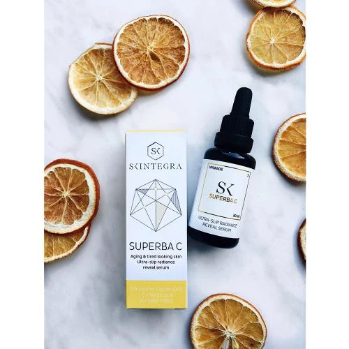 Skintegra Superba C – Ser Iluminator cu 10% Vitamina C, Vitamina E & Acid Ferulic (30 ml) | Protecție Antioxidantă & Uniformizare
