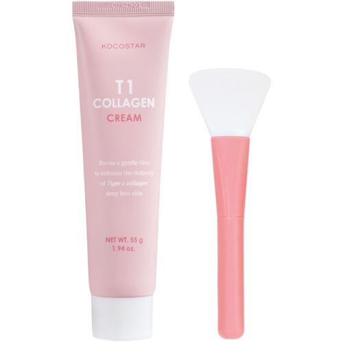 KOCOSTAR T1 Collagen Cream, 50 ml - Masca de fata formulata cu colagen hidrolizat de tip I si niacinamida, care contribuie la fermitatea pielii si la mentinerea luminozitatii