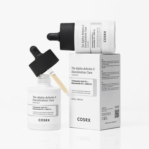COSRX The Alpha-Arbutin 2 Discoloration Care, 50 ml - ser de fata formulat cu alpha-arbutin si niacinamida, care contribuie la uniformizarii nuantei pielii si la reducerea aspectului petelor post-acnee si al hiperpigmentarii