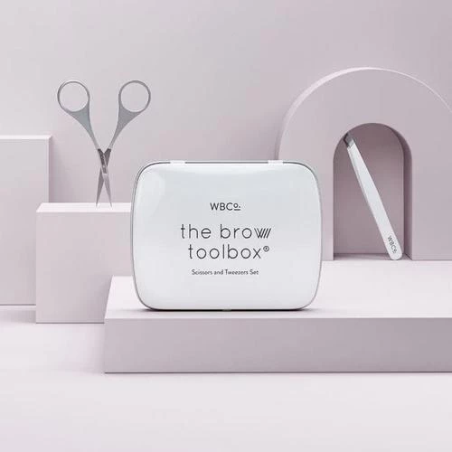 The Brow Toolbox Set forfecuta si penseta pentru ingrijirea sprancenelor