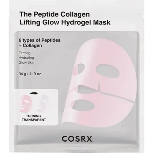 COSRX The Peptide Collagen Lifting Glow Hydrogel Mask, 34 gr - masca de fata formulata cu peptide si colagen, care contribuie la efect de lifting si stralucire pentru tenul lipsit de fermitate sau vitalitate