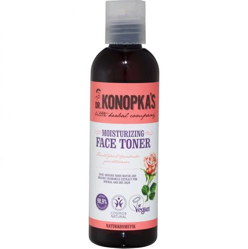 DR. KONOPKA'S LITTLE HERBAL COMPANY Herbal Essence Toner de fata Hranitor Musetel si Apa de Trandafir - Hidratare si Catifelare Naturala, 200 ml