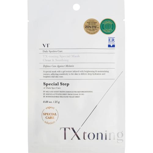 VT COSMETICS TX- Toning Special Sheet Mask Masca de fata - luminozitate si hidratare, 30 gr