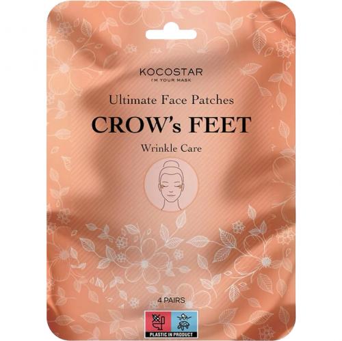 KOCOSTAR Ultimate Face Patch Crow s Feet - Plastur formulati cu adenozina si retinol, care contribuie la netezirea aspectului liniilor fine din colturile ochilor si la metinerea hidratarii, 4 perechi