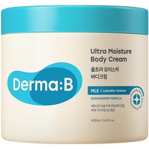 DERMA:B Ultra Moisture Body Cream - crema de corp formulata cu ulei de masline si alantoina, care contribuie la hidratarea pielii si la mentinerea unui aspect sanatos al pielii - 430 ml