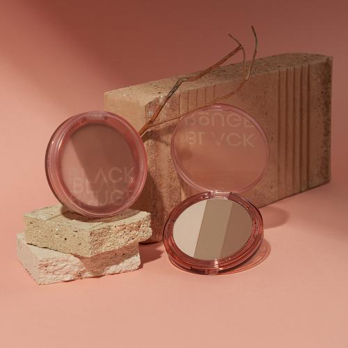 BLACK ROUGE Up and Down Triple Contouring - contur fata cu iluminator si doua nuante de contur, pentru definirea si evidentierea trasaturilor, cu textura fina care se aplica uniform si se estompeaza rapid - U01 Classic Mood