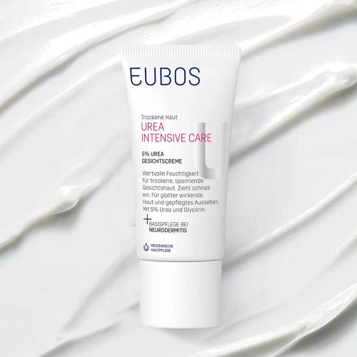 EUBOS Urea Intensive Care 5% Urea Cream crema de fata - hidratare si netezire, 50 ml