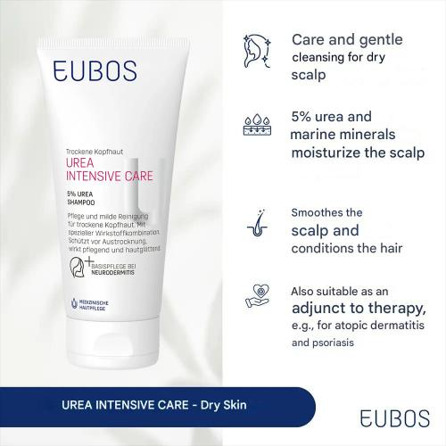 EUBOS Urea Intensive Care 5% Urea Shampoo Sampon - hidratare si curatare, 200 ml