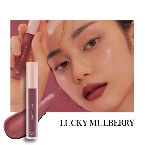 VILLAGE 11 FACTORY Velvet Fit Lip Tint Ruj Lichid Lucky Mulberry - Hidratare Intensa si Finish Mat Catifelat, 4.5g
