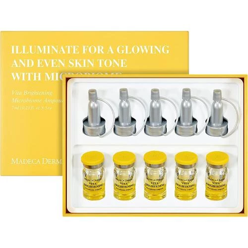 MADECA DERMA Vita Brightening Ampoule ser de fata - luminozitate si hidratare, 7 ml x 5 buc