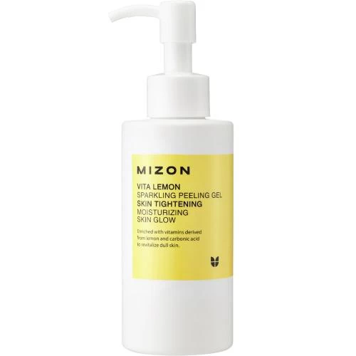 MIZON Vita Lemon Sparkling Gel Exfoliant pentru Fata - Curatare Profunda, Luminozitate si Hidratare intensa, 145ml