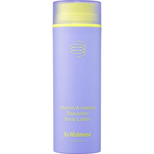 By Wishtrend Vitamin A-mazing Bakuchiol - lotiune de corp formulata cu retinal Vitamina A si bakuchiol, care contribuie la imbunatatirea texturii pielii, reducand rugozitatea si uniformizand suprafata pielii - 150 gr
