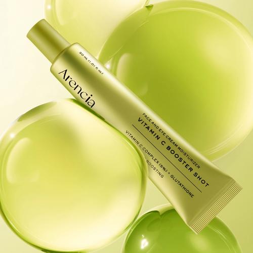 ARENCIA Vitamin C Booster Shot, 30 ml - ser de fata formulat cu vitamina C si niacinamida, care contribuie la diminuarea aspectului petelor pigmentare si la uniformizarea vizibila a tonului pielii si la metinerea barierei pielii