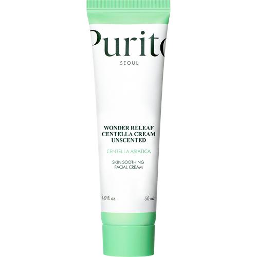 PURITO Wonder Releaf Crema pentru Fata Centella Unscented - Calmanta si Hidratare Intensa pentru Ten Sensibil, 50 ml