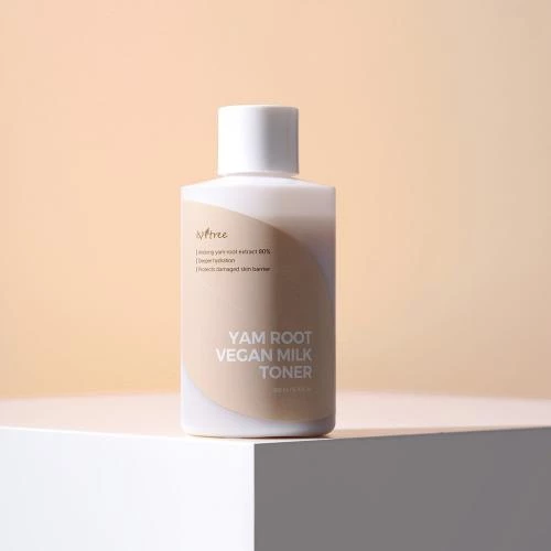 ISNTREE Yam Root Vegan Milk Toner tonic hidratant - hidratare profunda si calmare pentru ten uscat, 200 ml