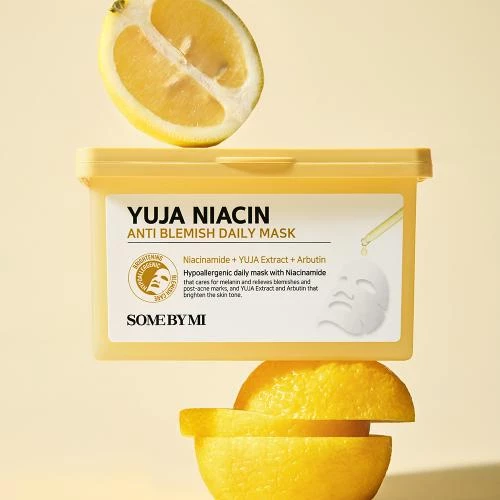 Yuja Niacin Anti-Blemish Daily Mask Masca de fata iluminatoare 30 buc