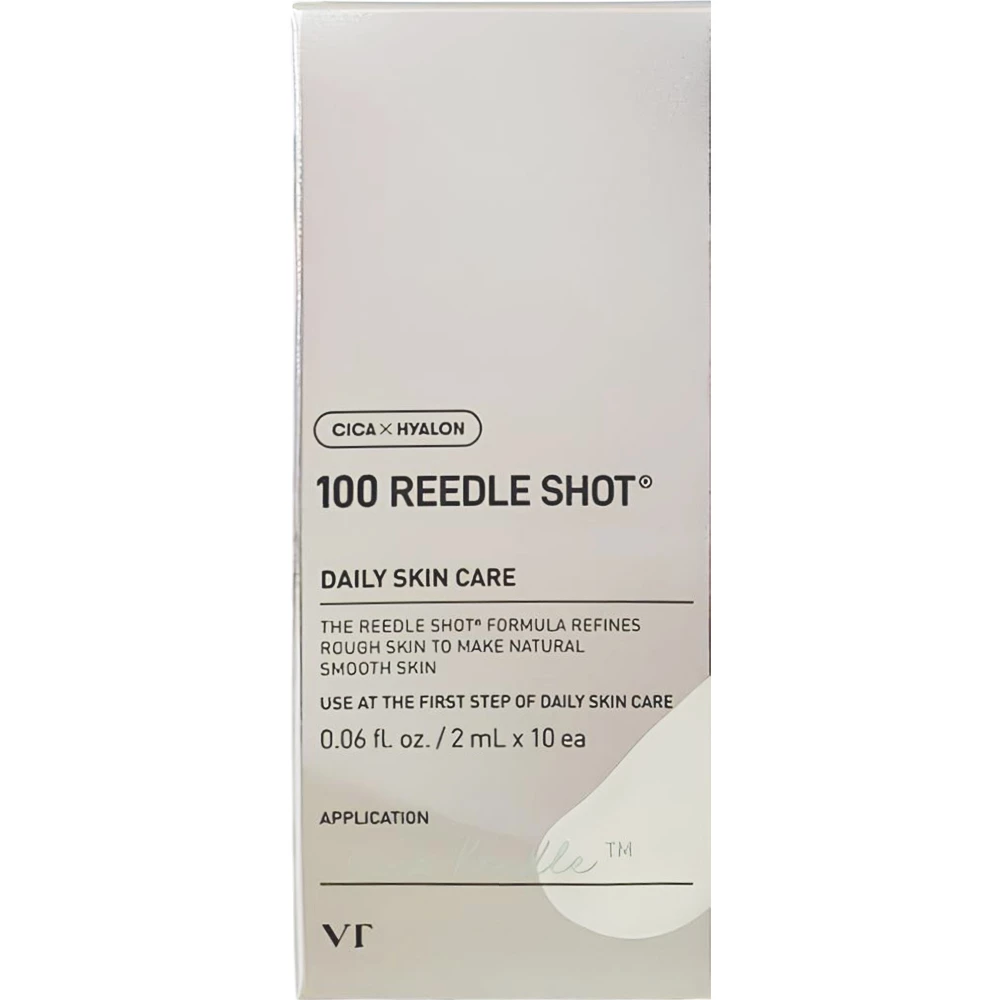 VT COSMETICS 100 Reedle Shot ser - hidratare si luminozitate, 2ml x 10 buc