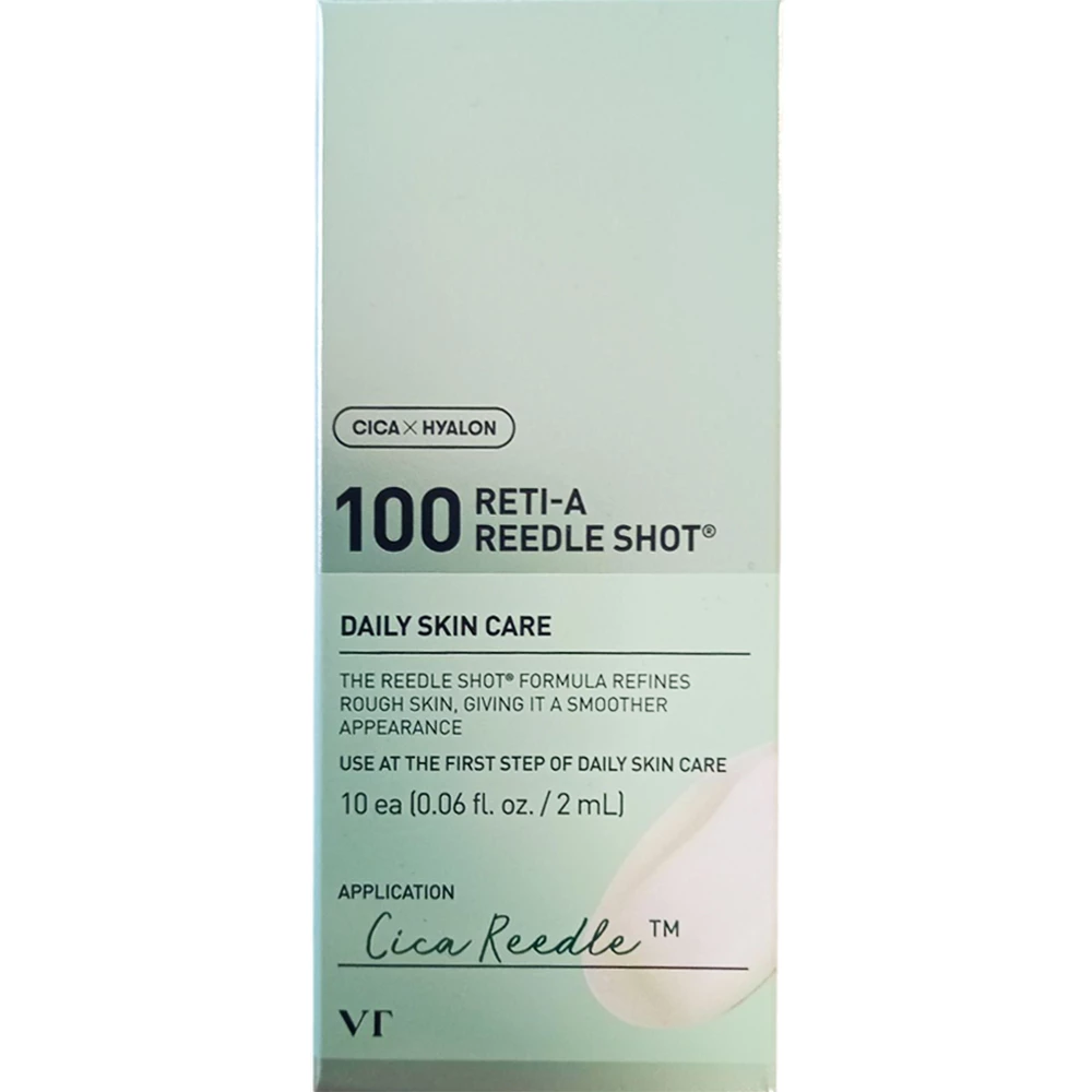 VT COSMETICS 100 Reti-A Reedle Shot ser de fata - luminozitate si hidratare, 10 buc