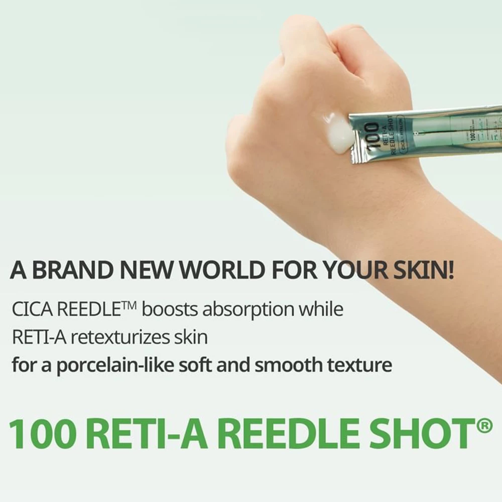 VT COSMETICS 100 Reti-A Reedle Shot ser de fata - luminozitate si hidratare, 10 buc
