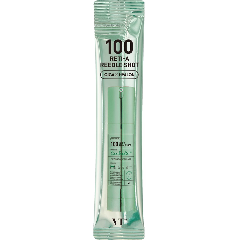 VT COSMETICS 100 Reti-A Reedle Shot ser de fata - luminozitate si hidratare, 10 buc
