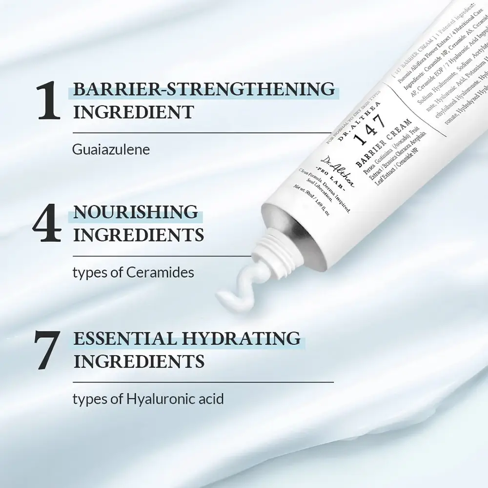 Dr. Althea 147 Barrier Crema pentru fata HydraCalm - Hidratare Intensiva si Protectie Antiiritatii, 50 ml