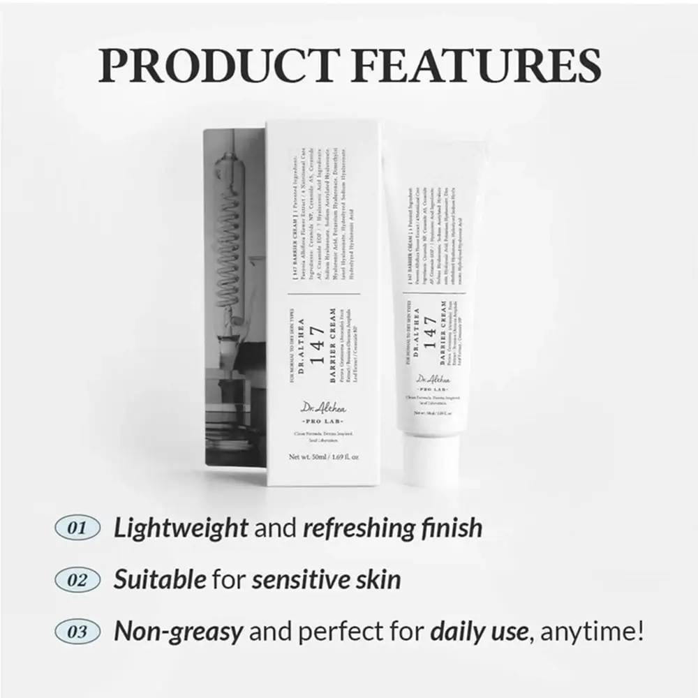 Dr. Althea 147 Barrier Crema pentru fata HydraCalm - Hidratare Intensiva si Protectie Antiiritatii, 50 ml