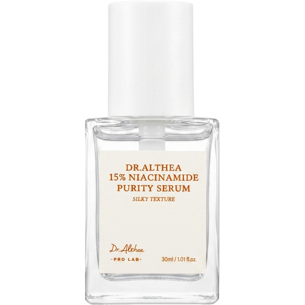 Dr. Althea 15% Niacinamide Purity - ser de fata formulat cu niacinamida 15% si Zinc PCA, care contribuie la imbunatatirea texturii pielii, reducerea petelor pigmentare si echilibrarea excesului de sebum - 30 ml