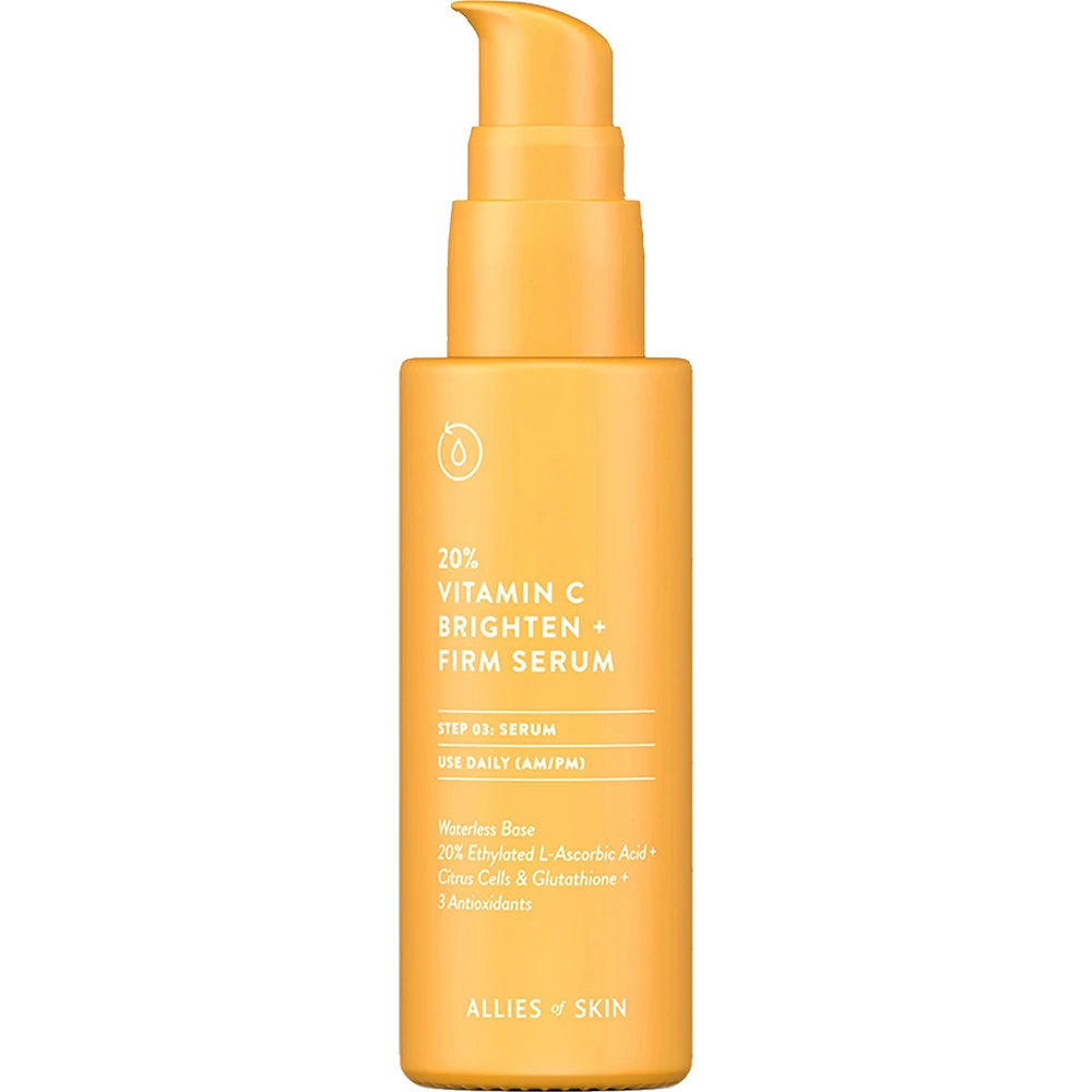 Allies of Skin 20% Vitamin C – Ser de Față pentru Iluminare și Fermitate, 30 ml | Made in US 