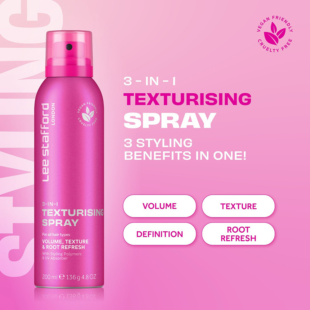 LEE STAFFORD 3 in 1 Texturising Spray spray de par - volum si textura, 200 ml