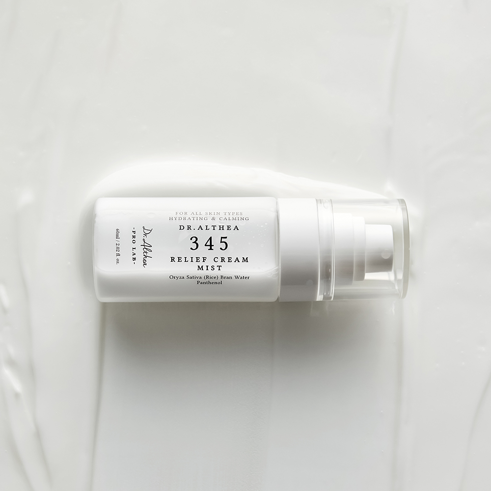 Dr. Althea 345 Relief Cream Mist - Spray de fata formulat cu pantenol si acid hialuronic, care contribuie la hidratarea pielii si la mentinerea confortului cutanat - 60 ml