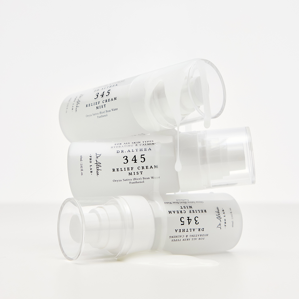 Dr. Althea 345 Relief Cream Mist - Spray de fata formulat cu pantenol si acid hialuronic, care contribuie la hidratarea pielii si la mentinerea confortului cutanat - 60 ml