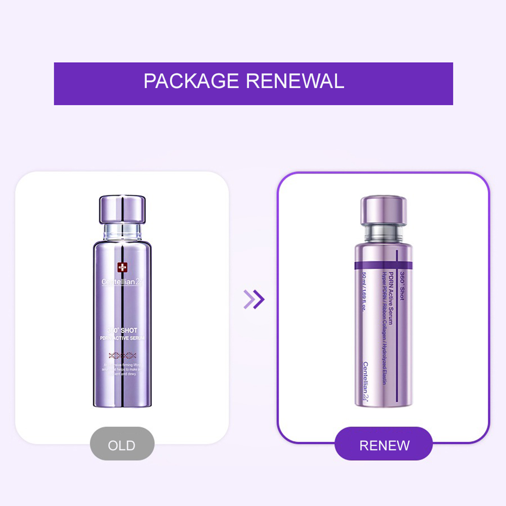 CENTELLIAN24 360 Shot PDRN Active Serum - ser de fata formulat cu acid hialuronic si colagen, care contribuie la hidratarea pielii si la mentinerea confortului cutanat - 50 ml