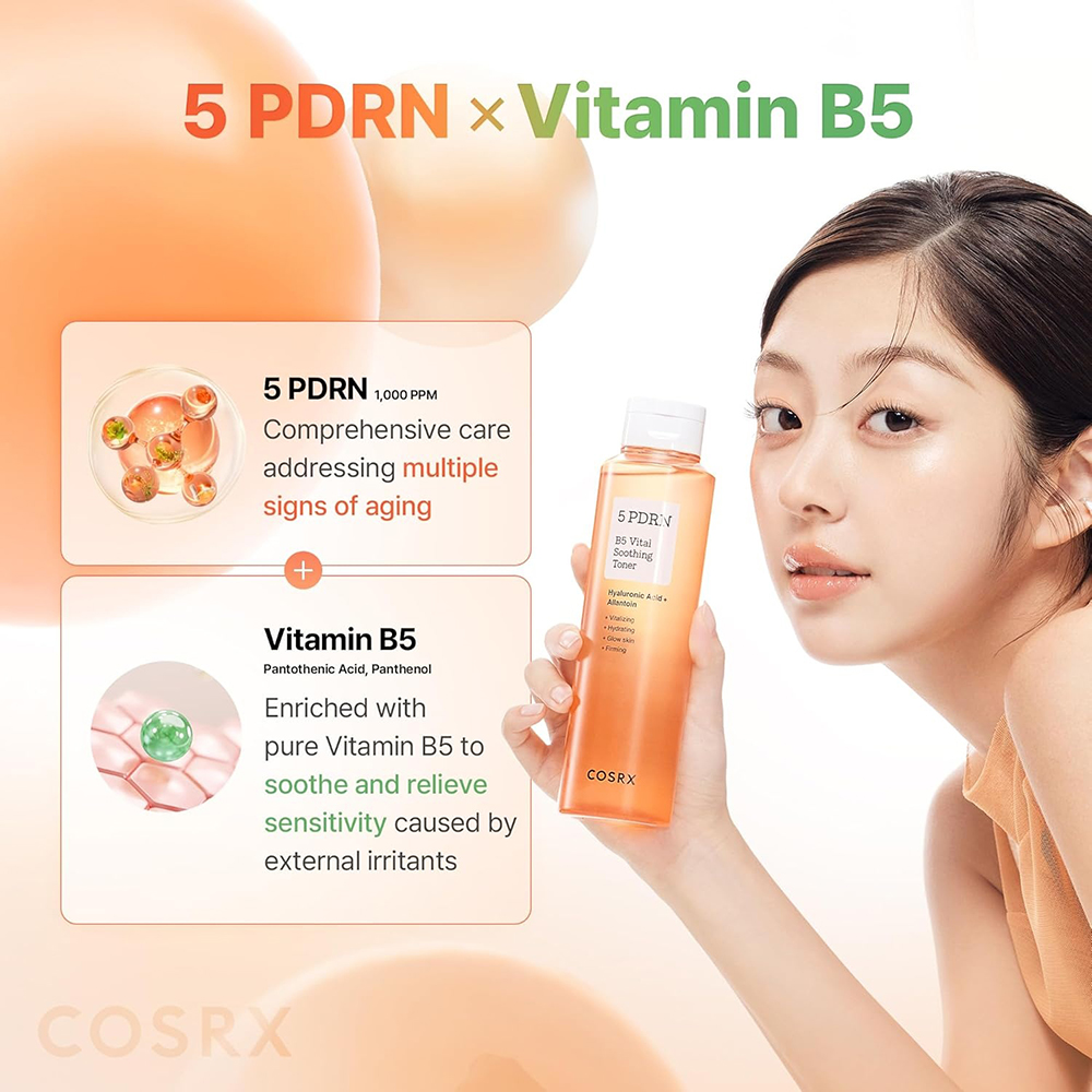 5 PDRN B5 Vital Soothing Toner Toner de fata 280 ml