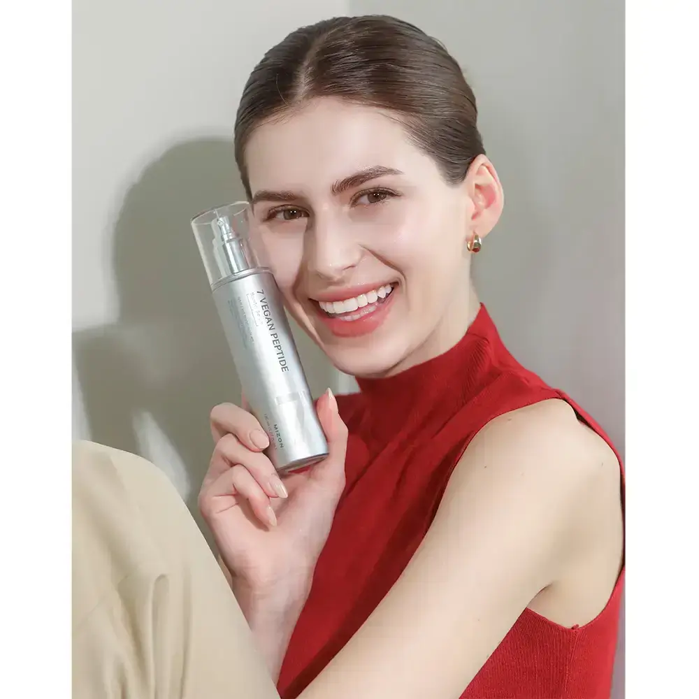 Mizon 7 Vegan Peptide Serum Ser pentru fata - Hidratare intensa si reducerea ridurilor, 150 ml