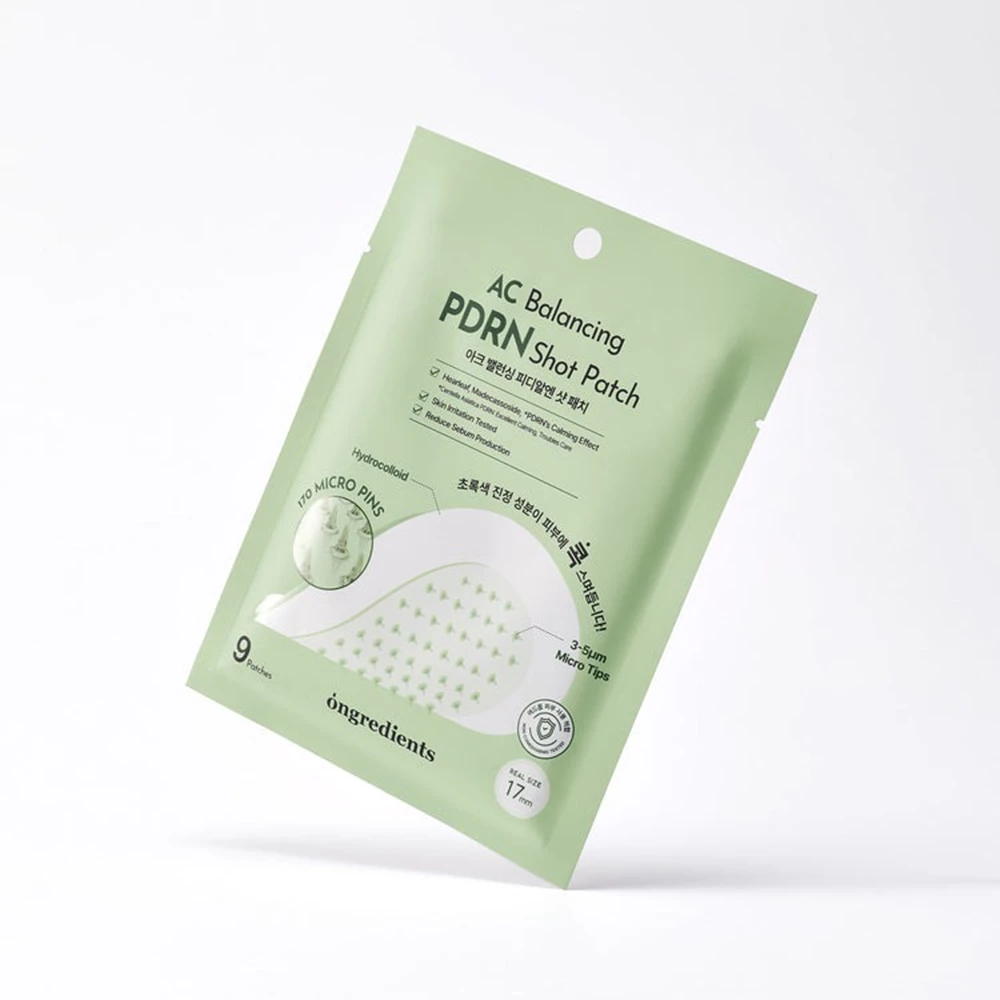 ONGREDIENTS AC Balancing PDRN Plasturi anti-acnee cu micro-pini - Calmare rapida, protectie si vindecare cosuri, 9 buc
