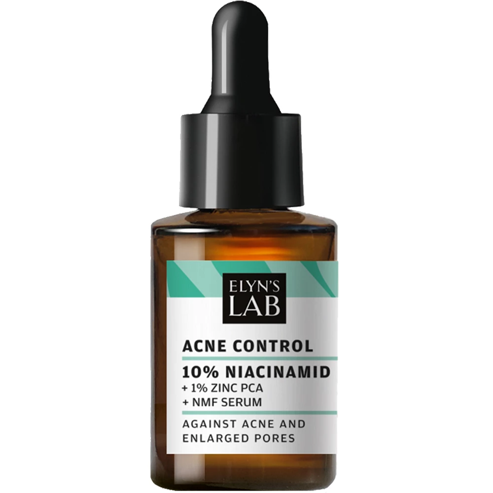 ELYN'S LAB Acne Control Ser pentru fata Niacinamida 10% si Zinc 1% - Antiacnee si Control Sebum, 30 ml