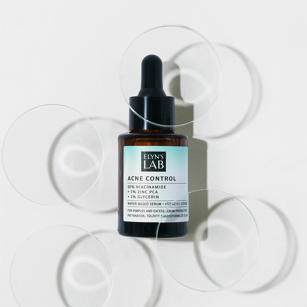 ELYN'S LAB Acne Control 10% Niacinamide +1% Zinc - ser de fata formulat cu niacinamida si Zinc PCA, care contribuie la reglarea productiei de sebum a pielii si la metinerea stratului protector natural al pielii - 30 ml