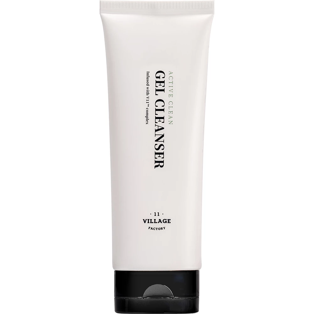 Village 11 Factory Active Clean Gel de Curatare Facial Antibacterian - Exfoliere Blanda si Hidratare, 100 ml