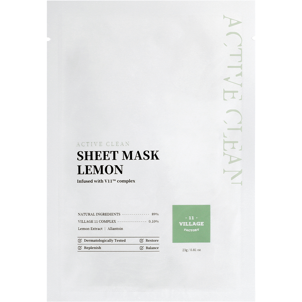 Active Clean Sheet Mask Lemon Masca de fata iluminatoare 23 gr