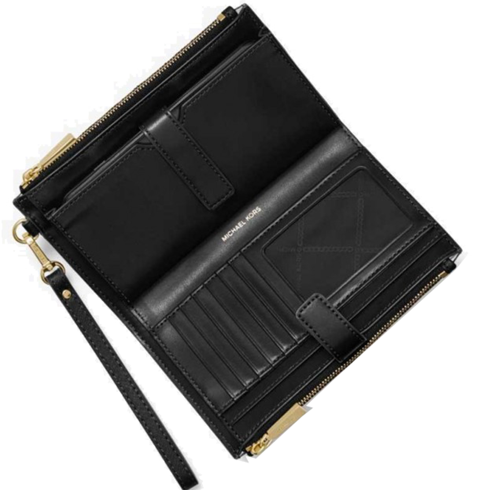 Adele Studded Saffiano Leather Smartphone Wallet