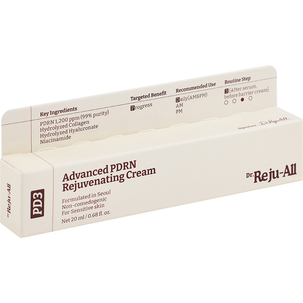 DR.REJU-ALL Advanced PDRN Rejuvenating Cream - crema de fata formulata cu PDRN si niacinamida, care contribuie la sustinerea regenerarii pielii si la imbunatatirea aspectului general al tenului - 20 ml