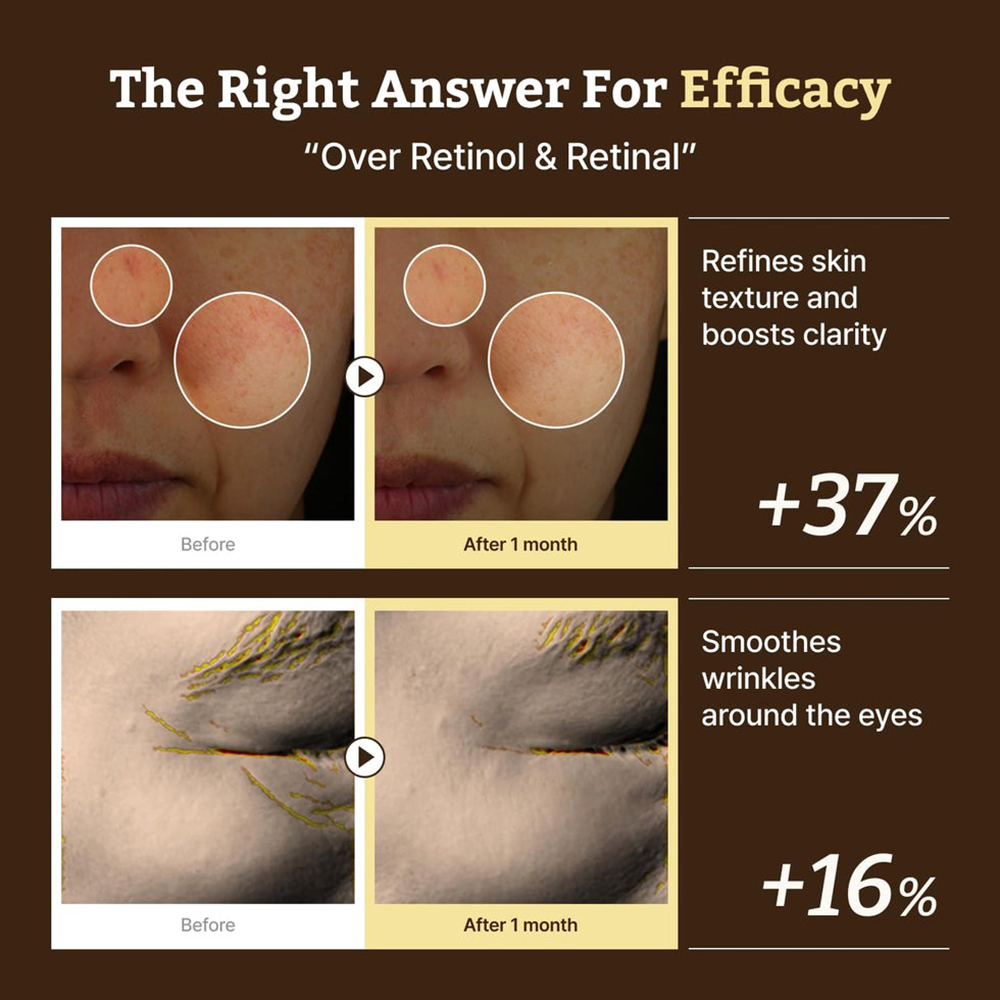 DR.REJU-ALL Advanced Retino-Mela Serum - ser de fata formulat cu Hydroxypinacolone Retinoate (HPR) si niacinamida, care contribuie la imbunatatirea luminozitatii pielii, uniformitatea tonului si textura generala - 30 ml