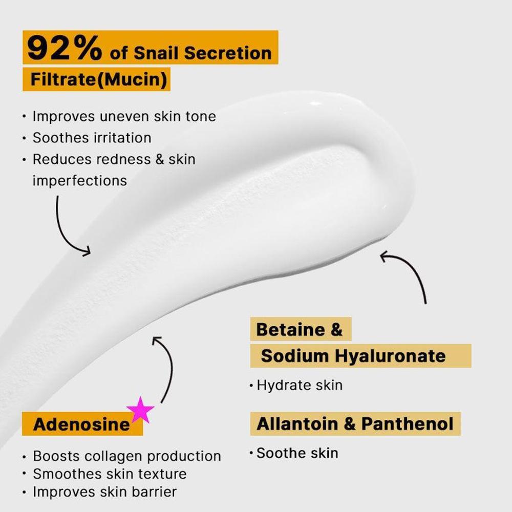 COSRX Advanced Snail 92 All in one, 100 ml - crema de fata formulata cu mucina de melc, care contribuie la protejarea pielii impotriva pierderii de umiditate si la metinerea confortului cutanat