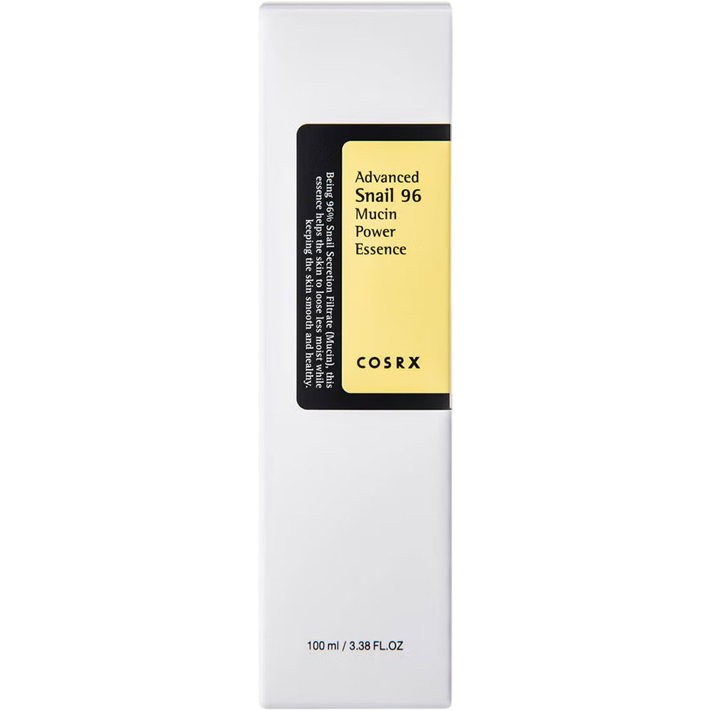 COSRX Advanced Snail 96 Mucin Power, 100 ml - esenta formulata cu mucina de melc, care contribuie la hidratarea pielii si la mentinerea confortului cutanat